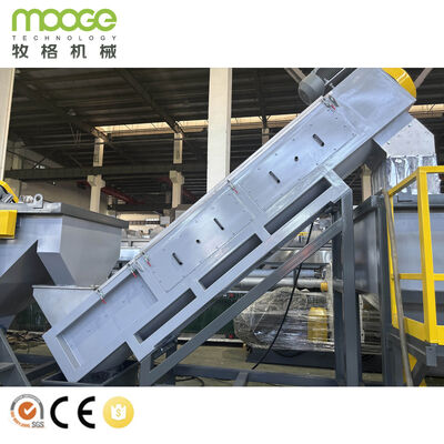 Automatic PP PE LDPE Plastic Film Recycling Line Waste Film Crushing Washing Drying Machine