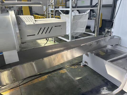 Double Stage Single Screw Extruder Machine Granulator PP PE LDPE LLDPE Plastic Film Pelletizing Line With Laser Filter