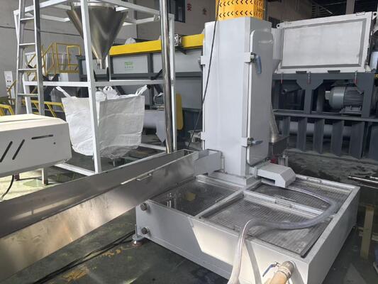PP PE LDPE LLDPE Plastic Film Pelletizing Line Single Screw Extruder Machine Granulator With Laser Filter