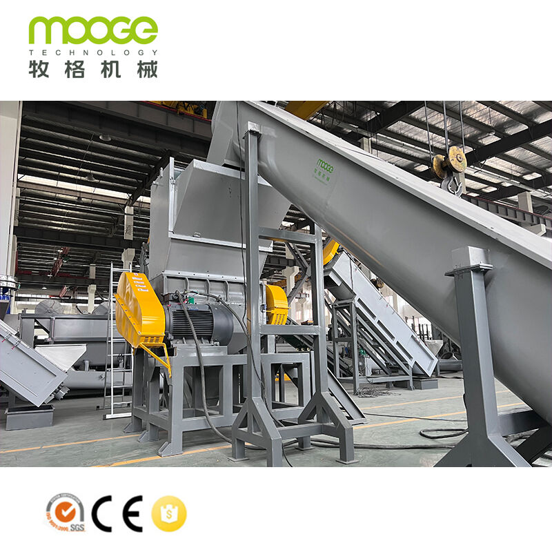 Industrial Waste Plastic Crusher for Bottles Films and Lumps