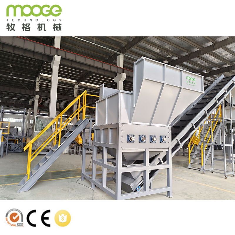 Plastic Recycling Washing Line Electric Powersupply 304 Stainless Steel Washing System