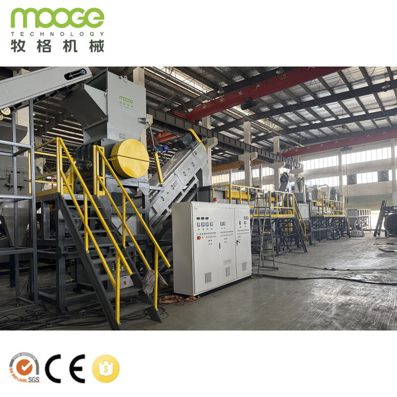 304 Stainless Steel PE PP Bottle Recycling Washing Line Plastic Crushing Washing Drying Production Line