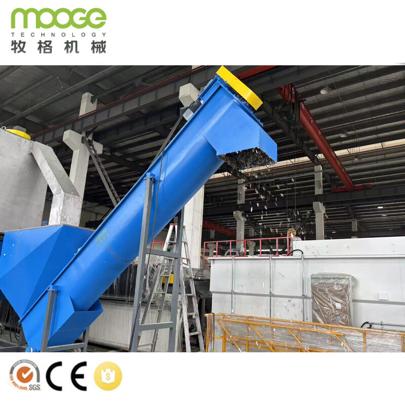 PP PE Film Recycling Machine with Crushing Washing Drying System