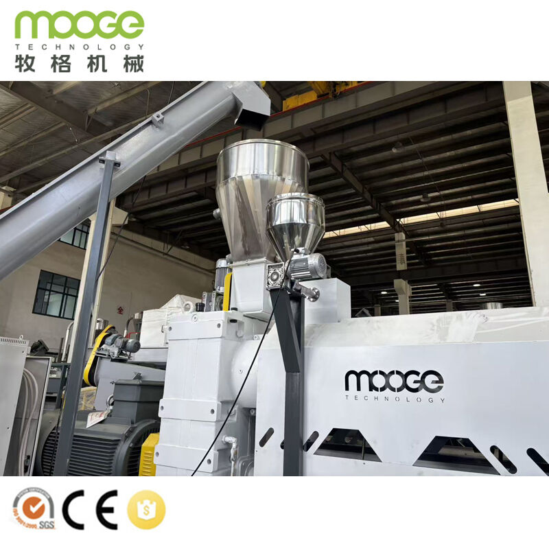 High Output Automatic Double Single Screw Extruder PP PE Pelletizing Line High Quality