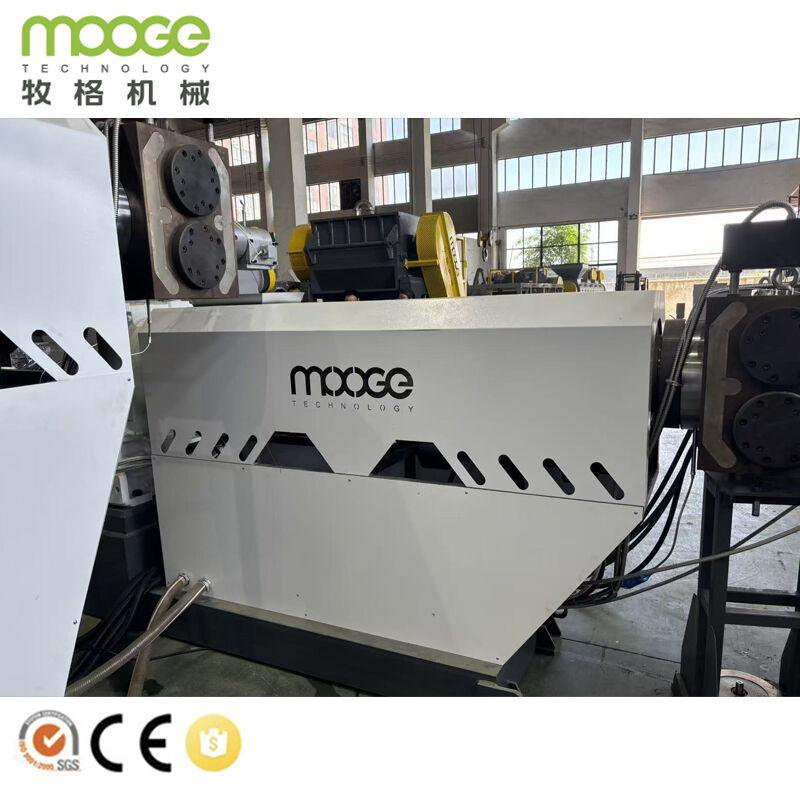 Automatic Double Single Stage Hard Flakes Pelletizing Line Recycled PP PE PVC Bottle Flakes