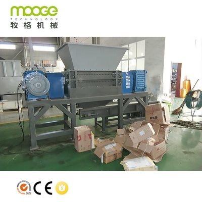 Máquina de trituración de alta eficiencia de trabajo pesado trituradora de doble eje para neumáticos de desechos plásticos grandes barriles gruesos y cajas