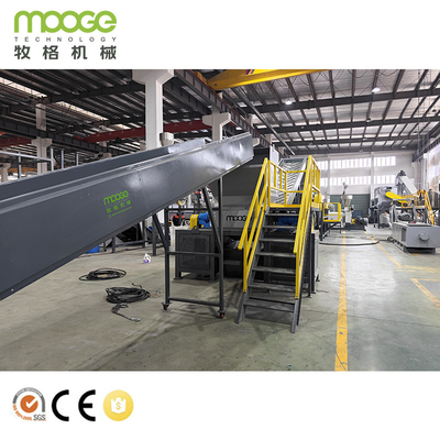 Línea de lavado para reciclaje de botellas rígidas de HDPE / PP de primera calidad Control automático PLC Capacidad 1000 kg/h