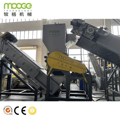 Línea de lavado para triturar botellas rígidas de HDPE para copos de alta calidad con fricción y lavado en caliente