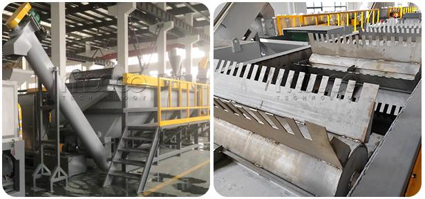 Líneas de trituración de residuos de máquinas de lavado y trituración de residuos 13