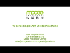 Máquina de trituración de trozos de plástico de un solo eje Granulador de 200 kg/h